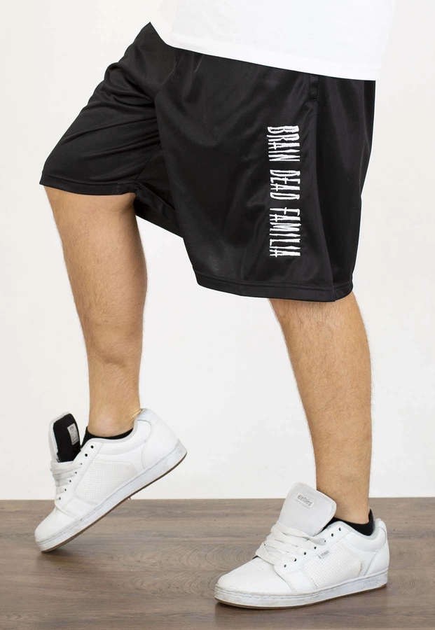 Spodenki Brain Dead Familia Lettering czarne