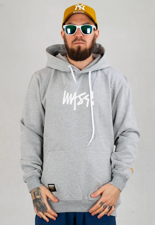 Bluza Mass Hoodie Signature Anniversary szara