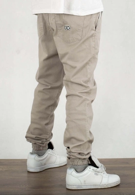 Spodnie Lucky Dice Joggery Dice beżowe