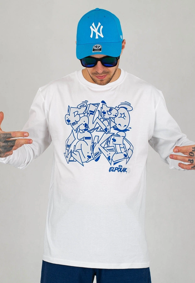 Longsleeve El Polako Graffiti biały