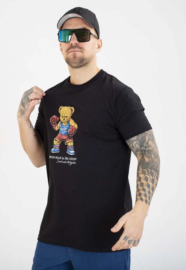 T-shirt Środowisko Miejskie Boxing Bear czarny