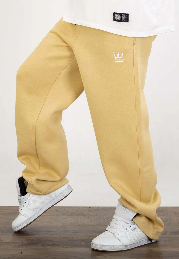 Dresy Jigga Wear Baggy Logo Drawcord beżowe