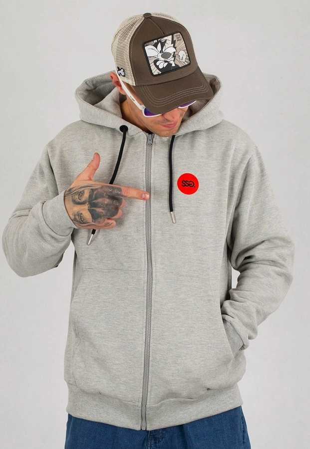 Bluza SSG Zip Graffiti Circle szare