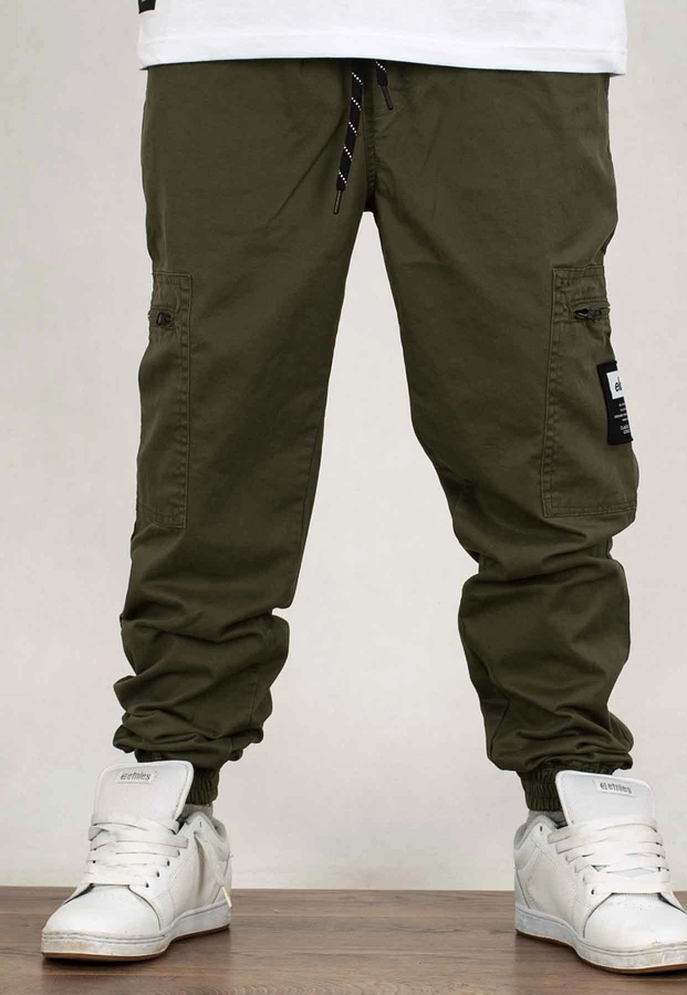 Spodnie Elade Joggery Cargo olive