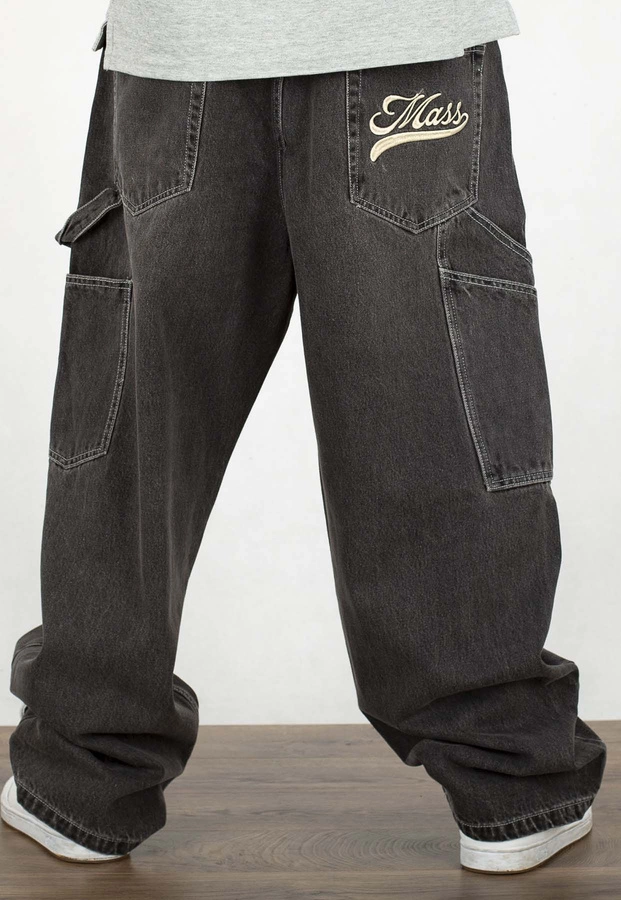 Spodnie Mass Jeans Extra Baggy Fit Prospect black washed