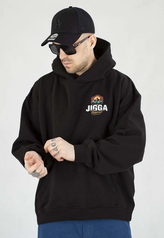 Bluza Jigga Wear Z Kapturem Baggy Outdoor czarna