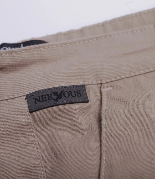 Nervous SS19 Chino Spodnie Materiałowe Piaskowy