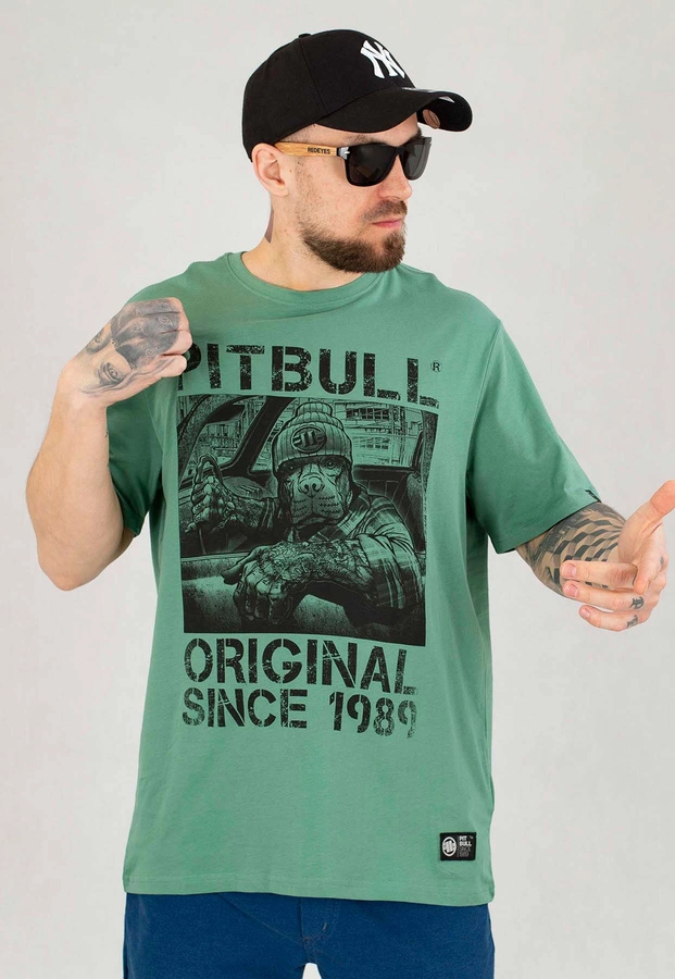 T-shirt Pit Bull 170 Drive miętowy