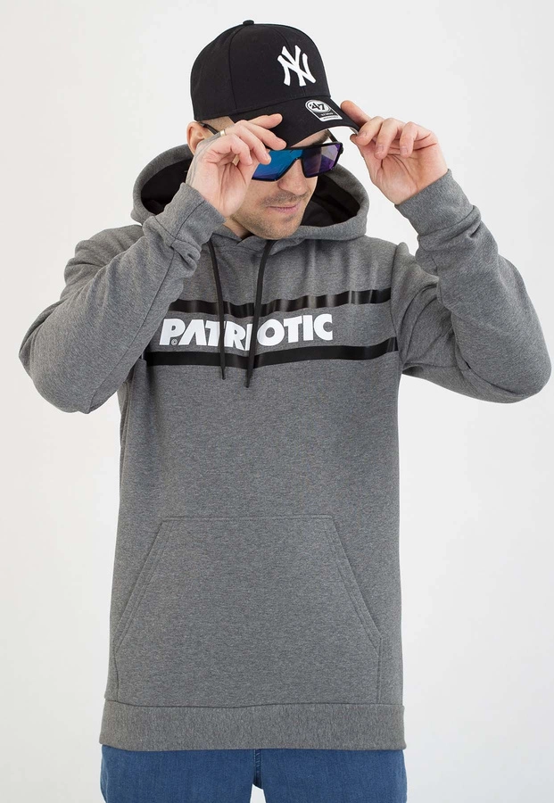 Bluza Patriotic Z Kapturem P New Line szara