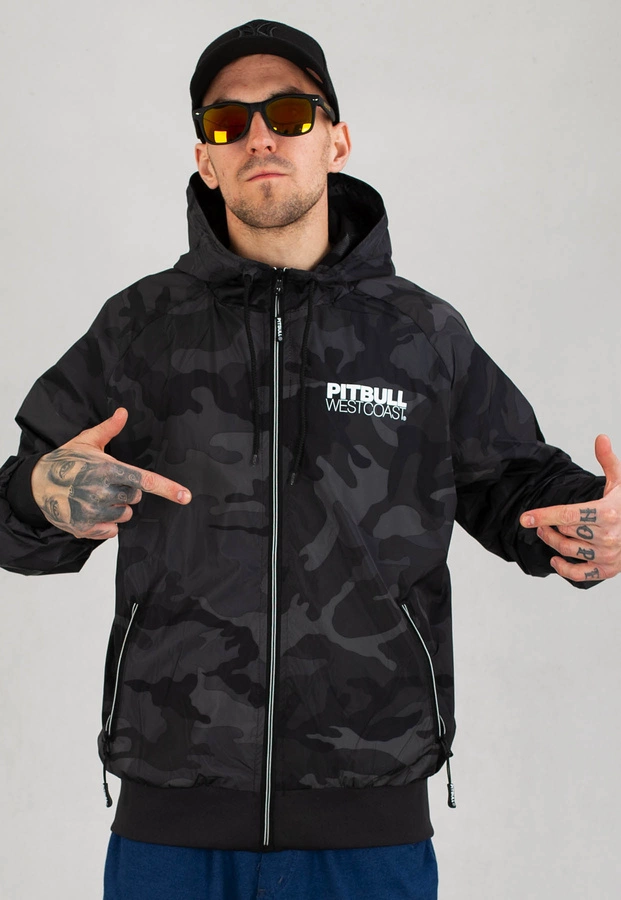 Kurtka Pit Bull Athletic czarna camo