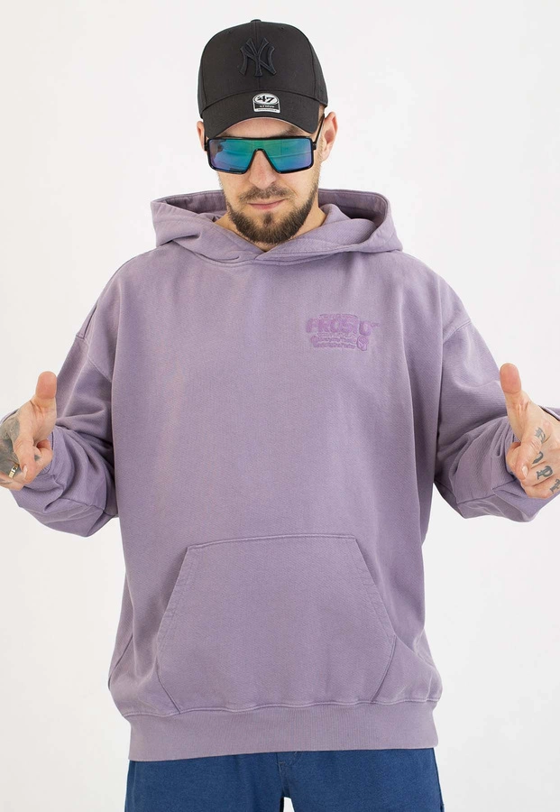 Bluza Prosto Z kapturem Flathead sprana lawendowa