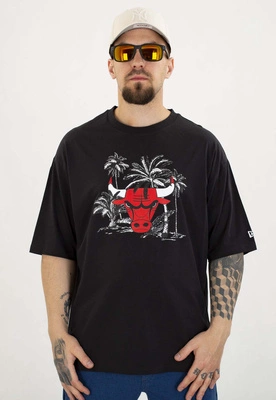 T-shirt New Era NBA Palm Tree Os Bulls 60667729 czarny