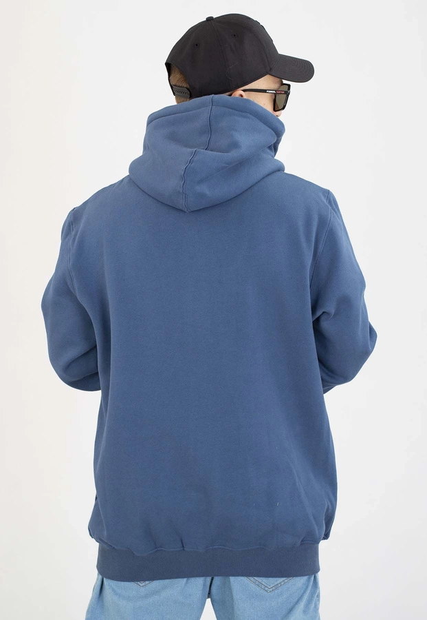 Bluza Mass Z Kapturem ZIP Patch niebieska