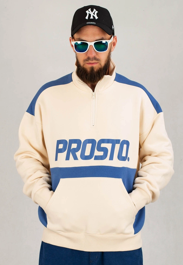 Bluza Prosto Bez Kaptura Zip Wulk beżowa