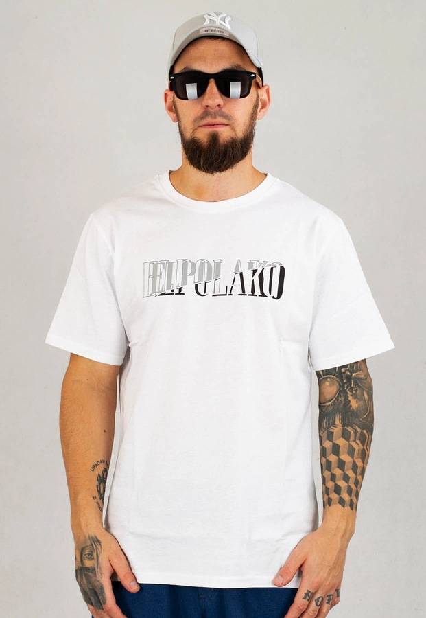 T-shirt El Polako Double Layer biały