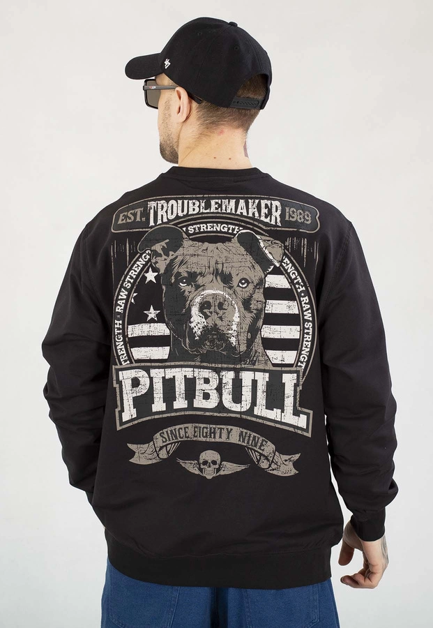 Bluza Pit Bull Bez Kaptura Troublemaker black