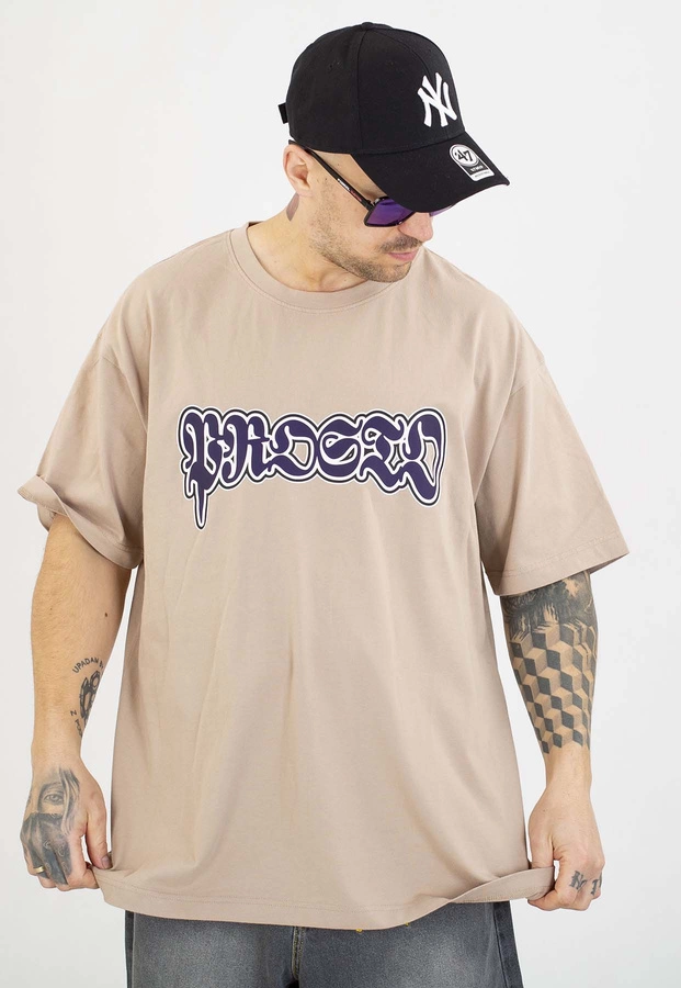 T-shirt Prosto Oversize Graffiti beige
