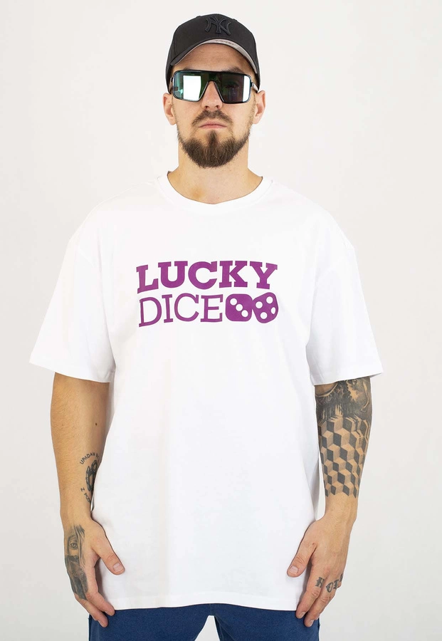 T-shirt Lucky Dice Baggy LD Classic biały