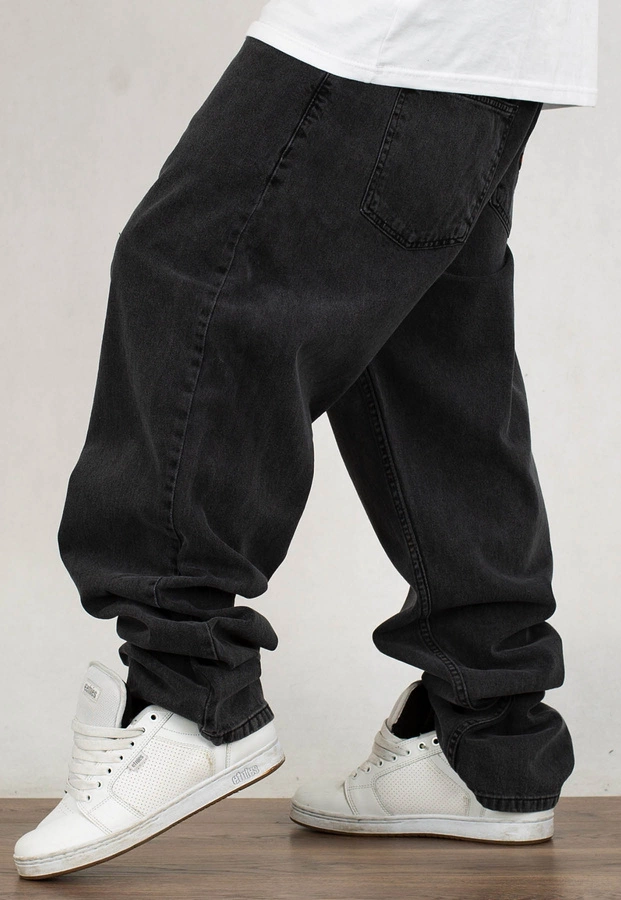 Spodnie Jigga Wear Outline Baggy Jeans black washed