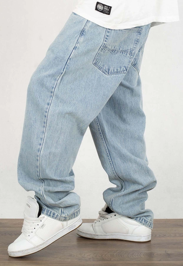 Spodnie Mass Jeans Baggy Fit Slang light blue