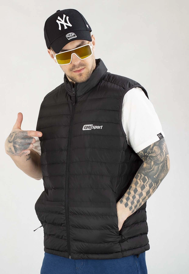 Bezrękawnik Stoprocent Ćpaj Sport Reflective Logo czarny
