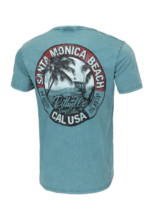 T-shirt Pit Bull Denim Washed Oceanside jasno niebieski