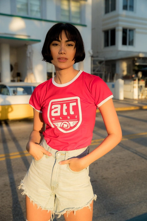 T-shirt ATR Wear Retro ATR Shield czerwony