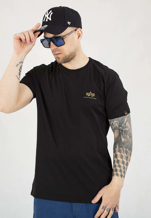 T-shirt Alpha Industries Back Print 128507CP czarny camo