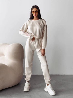 Komplet Olavoga Branch kremowy