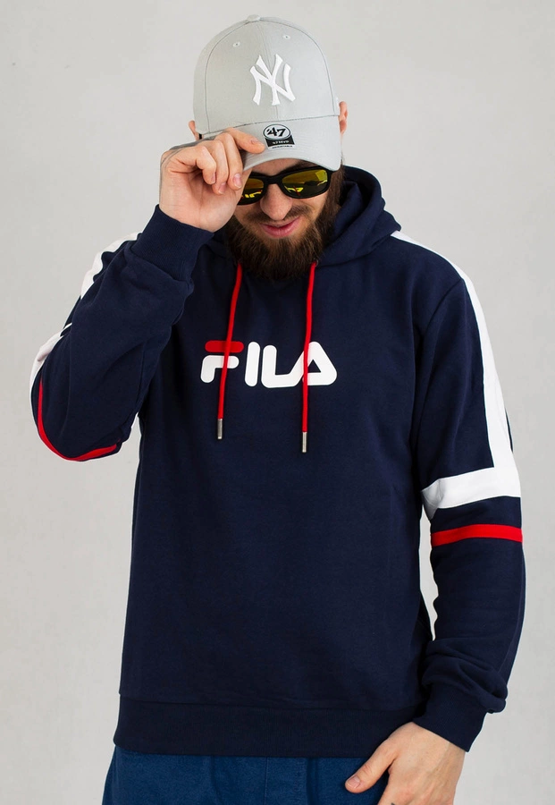 Bluza Fila Solms Whit Block Stripes FAM0398 granatowa