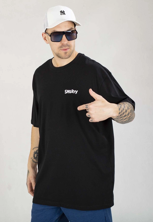 T-shirt Smerfy Baggy Scene czarny