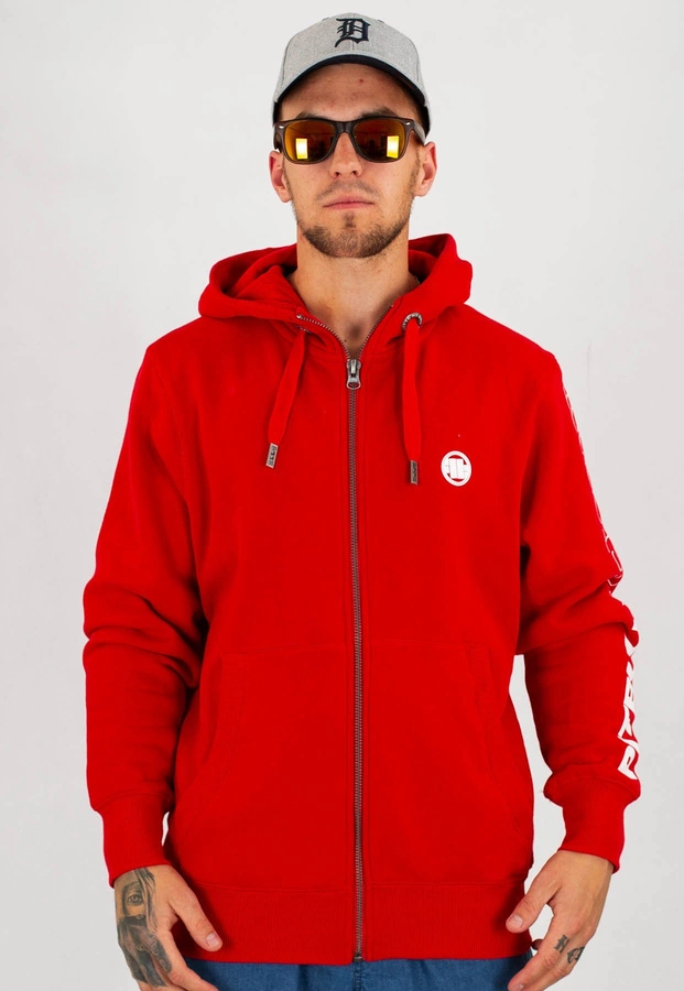 Bluza Pit Bull Zip Sleeve TNT czerwona