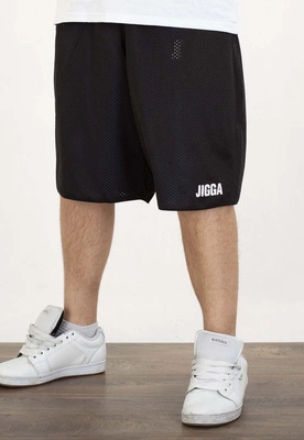 Spodenki Jigga Wear Small Outline Reversible Mesh czarne niebieskie
