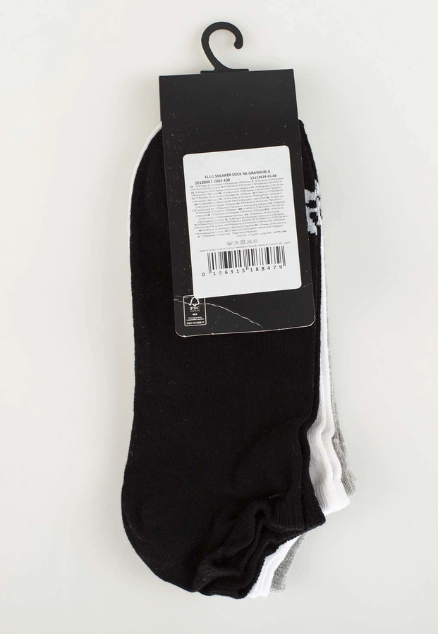 Skiety New Era Flag Sneaker 3Pak 13113639 czarne szare białe