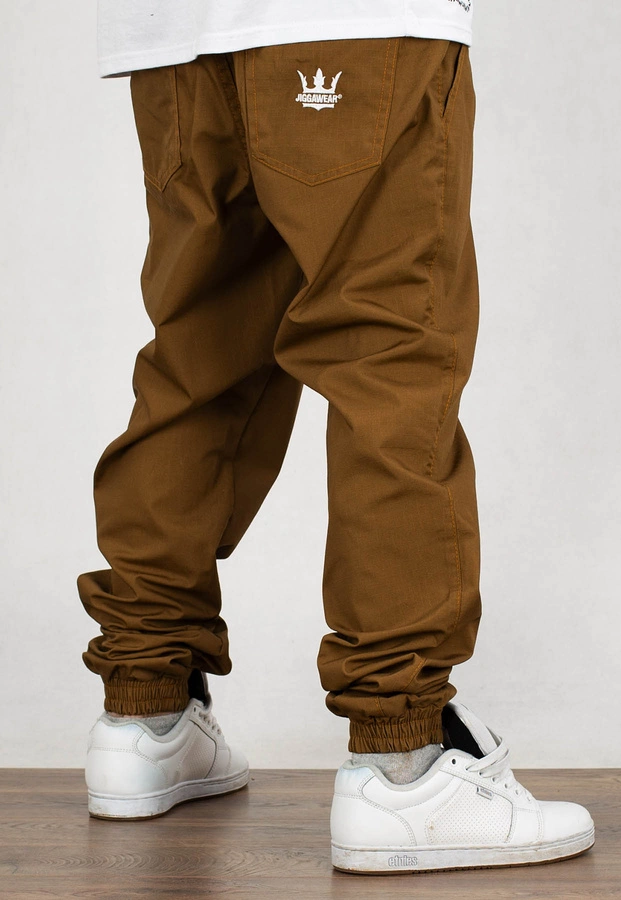 Spodnie Jigga Wear Jogger Crown ripstop brown