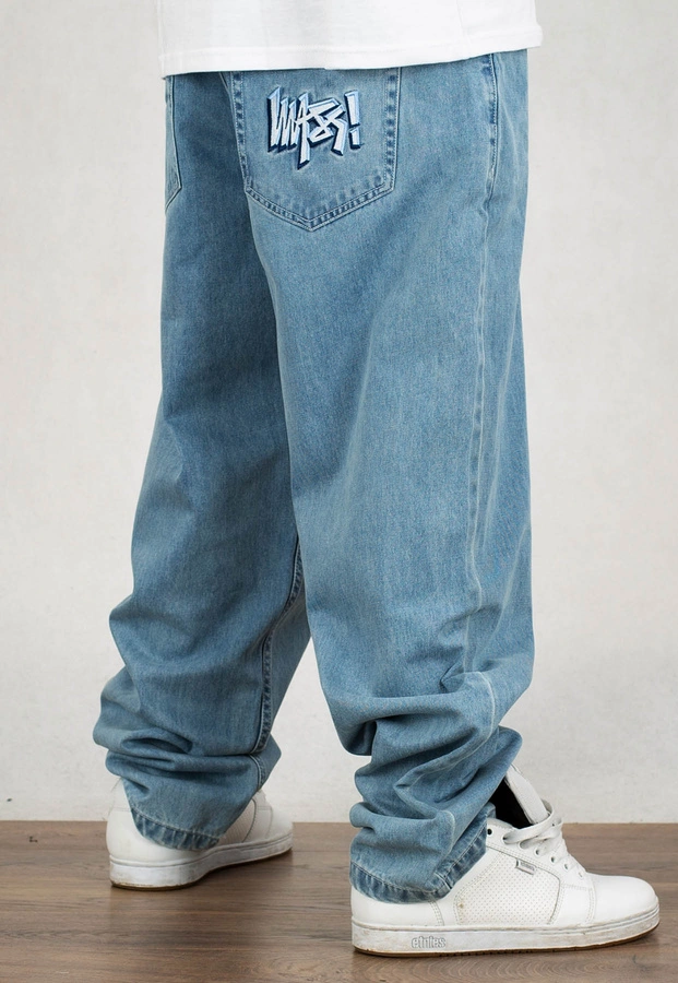 Spodnie Mass Jeans Baggy Fit Plan light blue