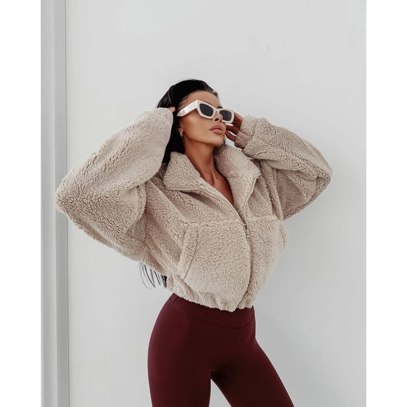 Bluza Olavoga Bez Kaptura Tedi beżowa