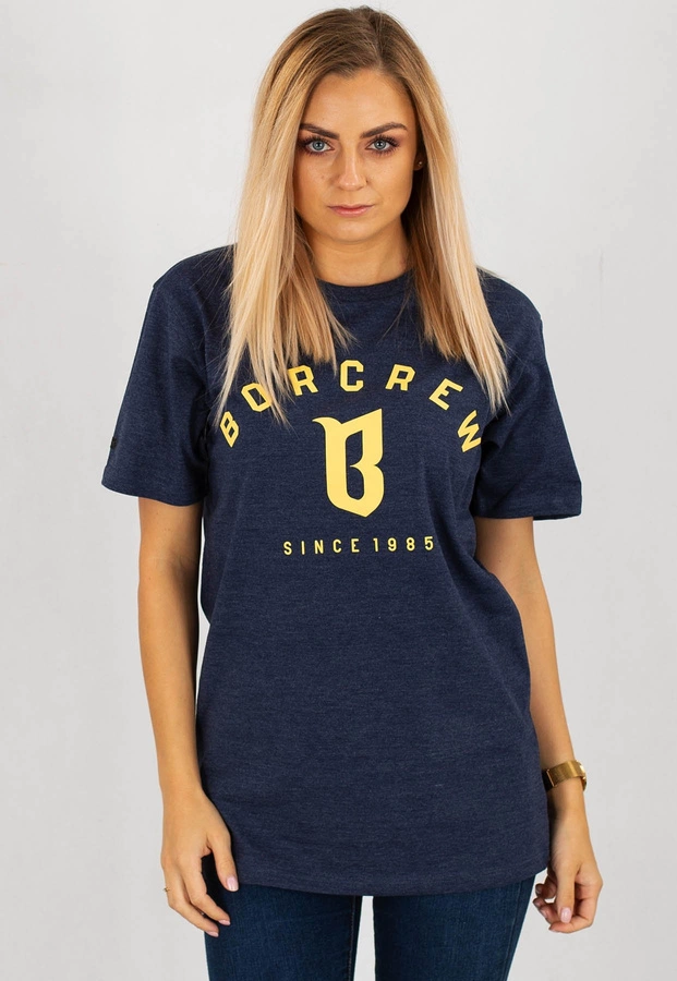 T-shirt B.O.R. Biuro Ochrony Rapu Classic melanź granatowy
