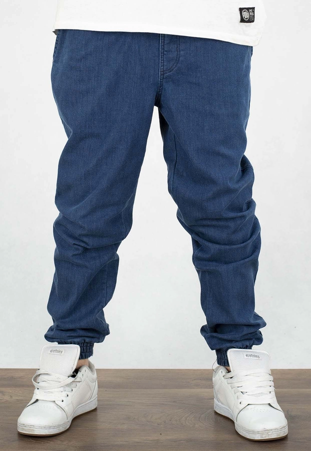 Spodnie Jigga Wear Crown Jogger Jeans Pool blue