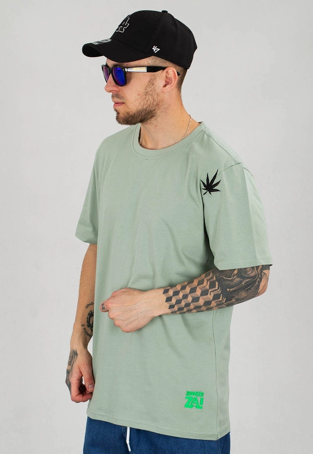 T-shirt Stoprocent Regular Freedom zielony