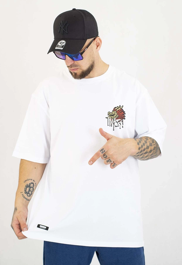 T-shirt Mass Dragon biały
