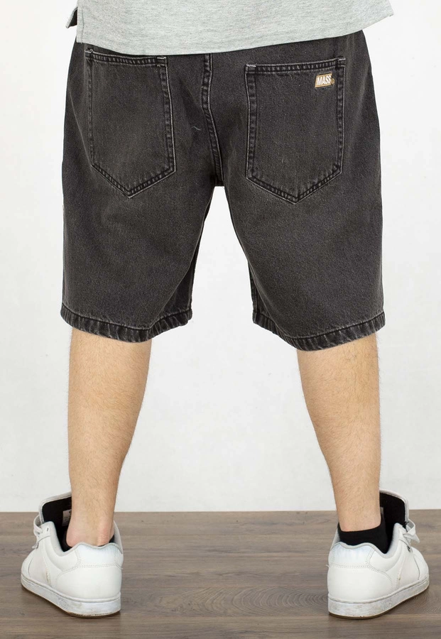 Spodenki Mass Jeans Relax Fit Box black washed
