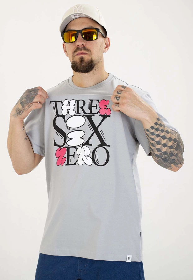 T-shirt 360CLTH Three Six szary
