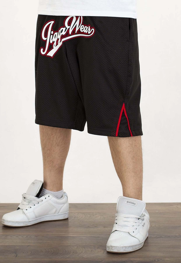 Spodenki Jigga Wear Baseball czarno białe