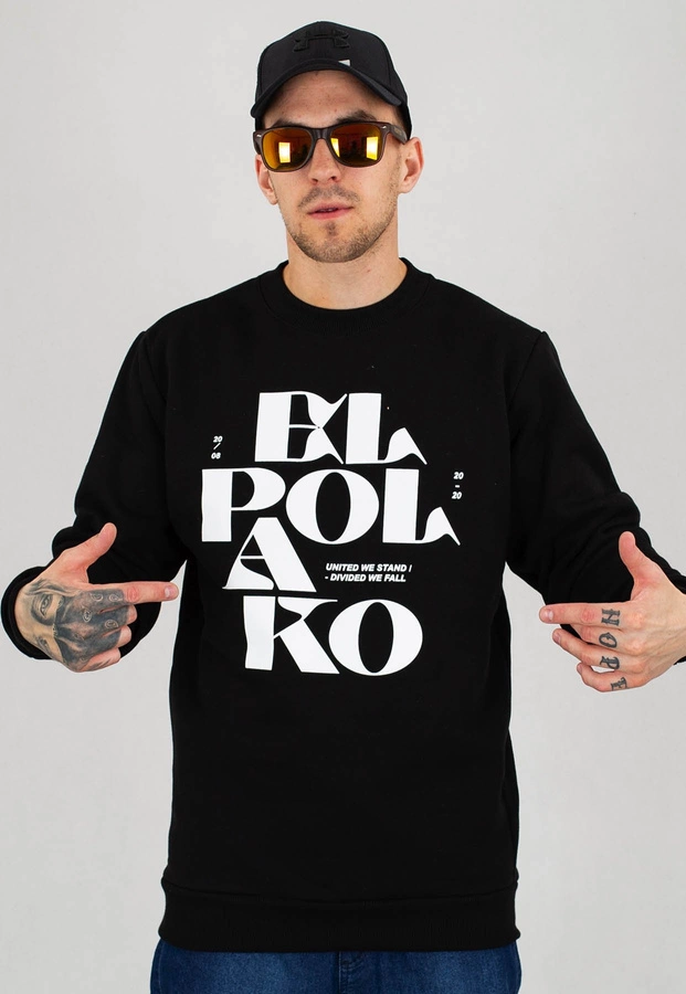 Bluza El Polako Letters czarna + Płyta Gratis