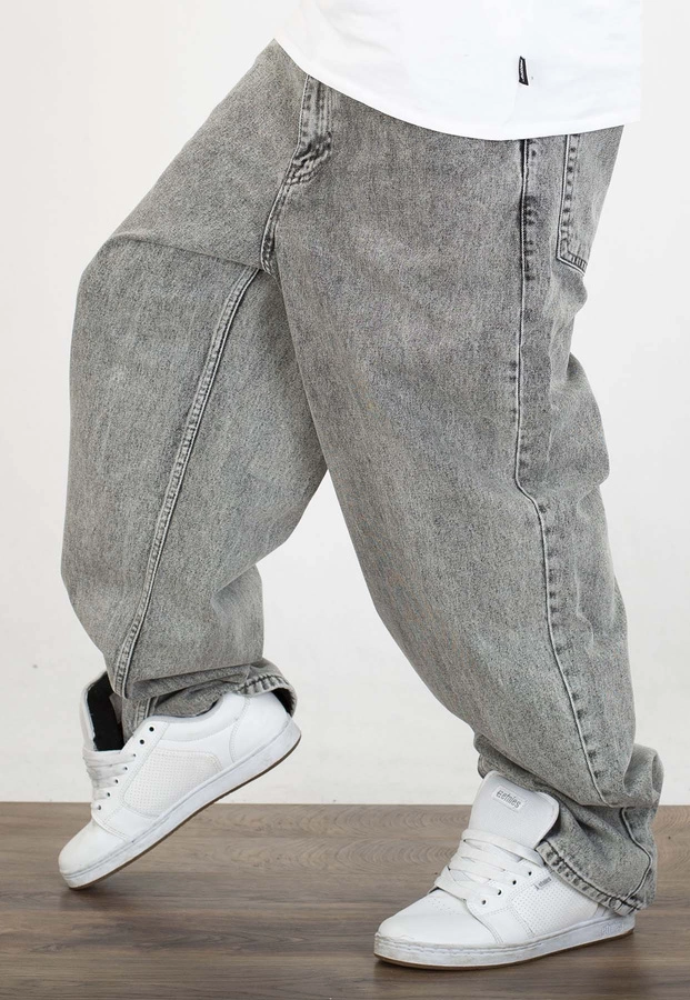 Spodnie Jigga Wear New Outline Super Baggy Jeans grey