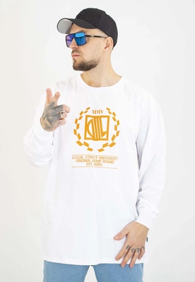 Longsleeve Diil Laur biało żółty