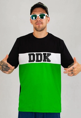 T-shirt Dudek P56 Tricolor czarno zielony