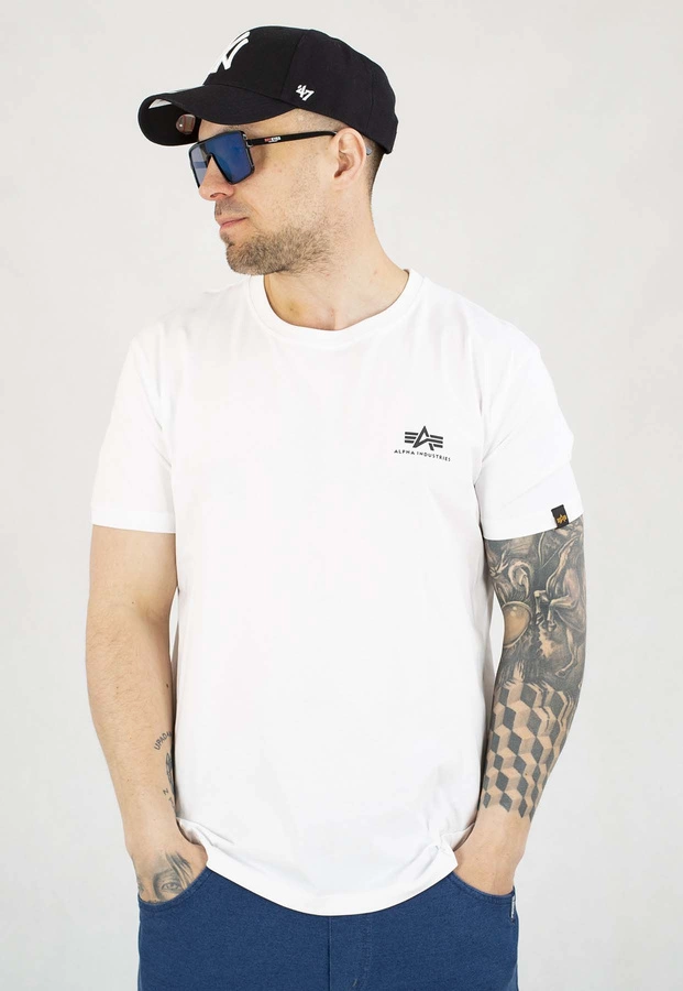 T-shirt Alpha Industries Back Print 128507 biały