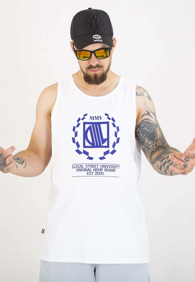 Tank Diil Laur biało granatowy